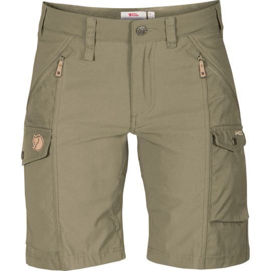 Fjällräven Nikka Shorts Curved W - Light Olive - Naiset - 34 - Partioaitta