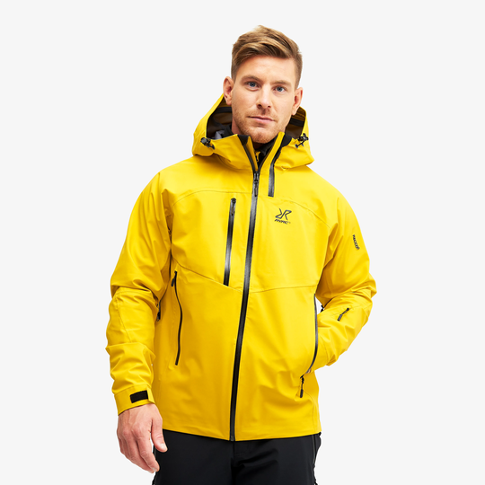 Cyclone Rescue Jacket 2.0 Miehet Lemon Curry, Koko:2XL - Ulkoilutakki, Kuoritakki & Tuulitakki