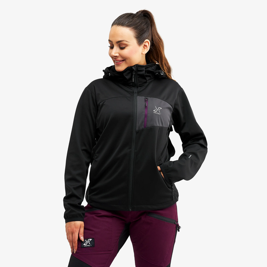 Hybrid Jacket 2.0 Naiset Black, Koko:XS - Ulkoilutakki, Kuoritakki & Tuulitakki