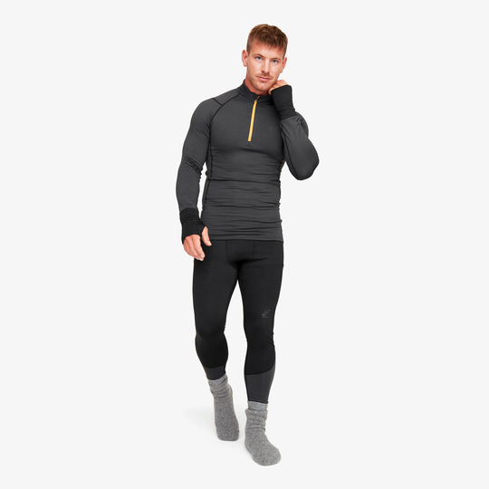 Hiball Waffle Base Layer Set Miehet Anthracite/Radiant Yellow, Koko:XL - Miehet > Aluskerrastot