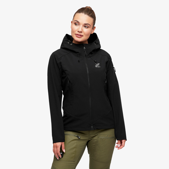 Reckon Softshell Jacket Naiset Black, Koko:L - > Takit > Softshell-takit