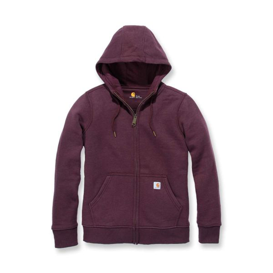 Carhartt Clarksburg Zip Sweatshirt Huppari viininpunainen XS