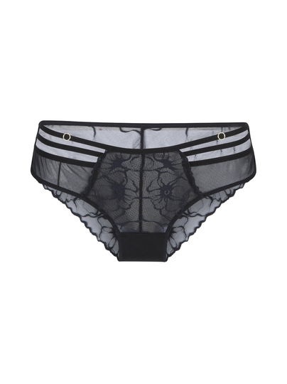Black lace brief -alushousut