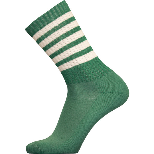 Sukkamestarit Merinovillasukat Sport - Vihreä 5 Stripes - Unisex - 35-38 - Partioaitta