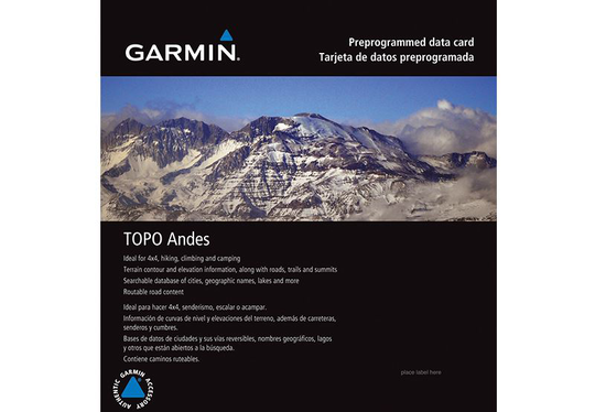 Garmin TOPO Chile Deluxe Garmin microSD™/SD™ card, Kartat & Ohjelmistot