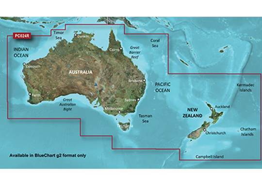 Garmin Australia+Uusi-Seelanti microSD™/SD™-kortti: HXPC024R, Kartat & Ohjelmistot
