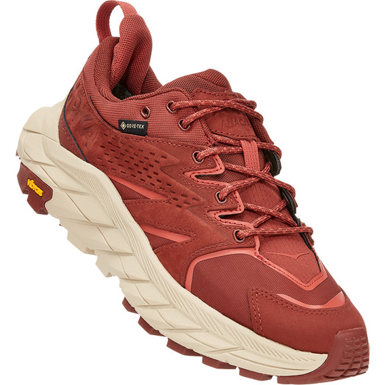 Hoka W Anacapa Low Gtx - Cherry Mahogany / Hot Sauce - Naiset - 6,5 - Partioaitta