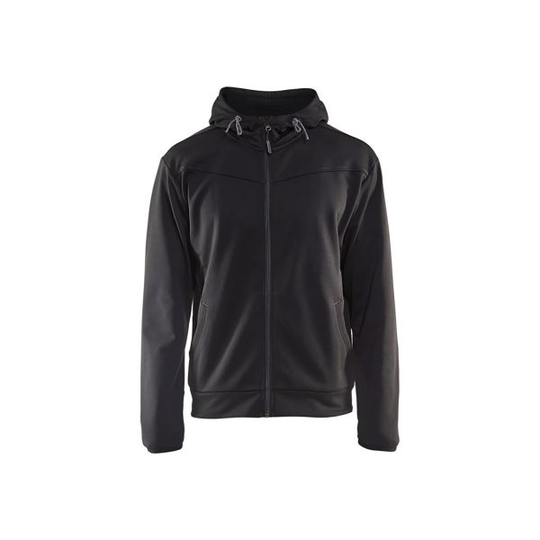 Blåkläder 336325269998XL Huppari vetoketjullinen, musta/tummanharmaa Koko XL