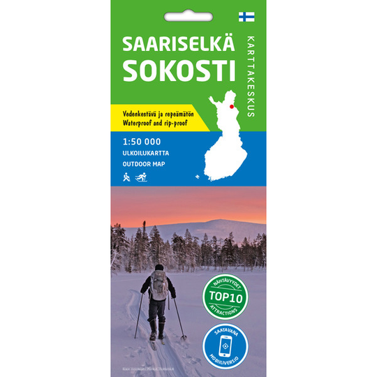 Karttakeskus Saariselkä Sokosti 1:50 000 - Nocolor - OneSize - Partioaitta