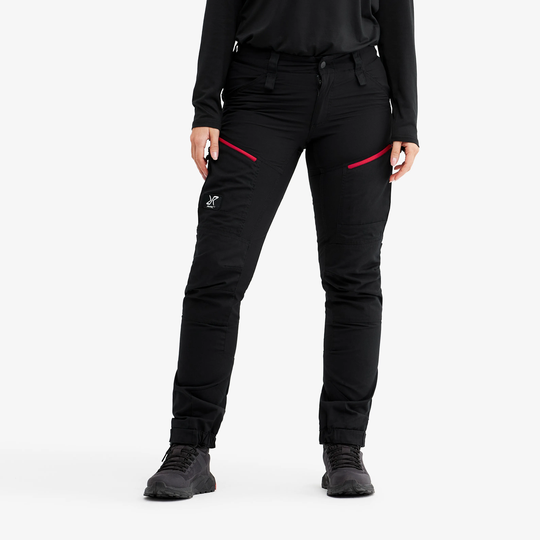 RVRC GP Pro Pants Naiset Black/Red, Koko:L - Ulkoiluhousut, Vaellushousut & Retkeilyhousut