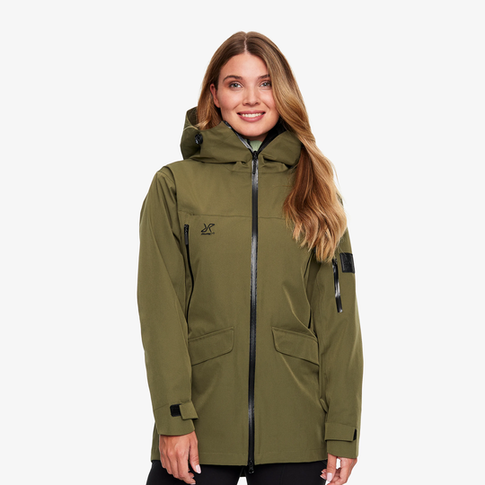 Monsoon Jacket Naiset Olive Night, Koko:M - Ulkoilutakki, Kuoritakki & Tuulitakki