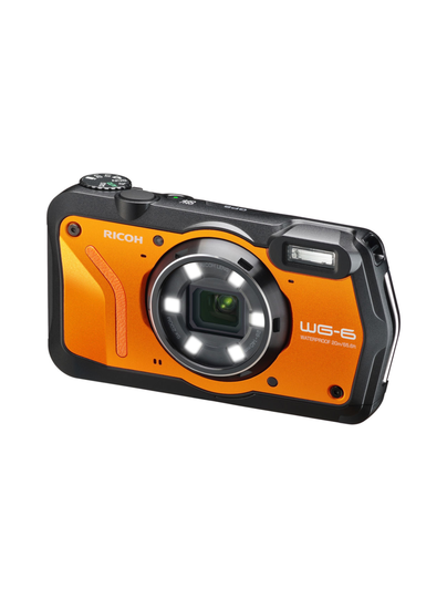 Ricoh wg-6 -vedenkestävä digikamera - oranssi