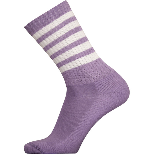 Sukkamestarit Merinovillasukat Sport - Laventeli 5 Stripes - Unisex - 35-38 - Partioaitta