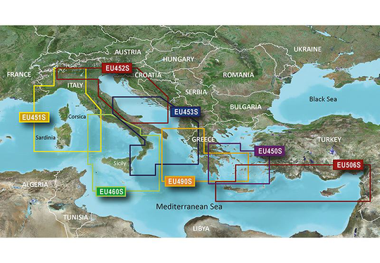 Garmin Adriatic Sea, North Coast Garmin- BlueChart g3 Vision mSD/SD, Kartat & Ohjelmistot