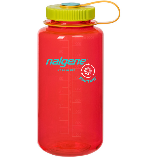 Nalgene Wide Mouth 1.0l Sustain - Pomegranate - OneSize - Partioaitta