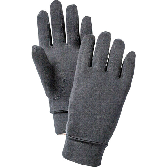Hestra Silk Liner Active - Black - Unisex - 10 - Partioaitta