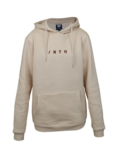 Horizontal hoodie beige